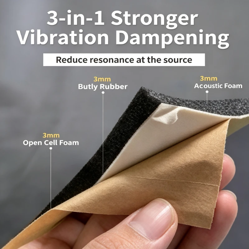 Polymer Damping Soundproof Felt (3-in-1)